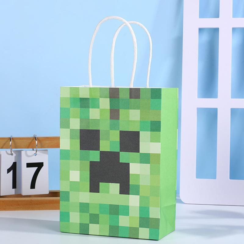 Stylish and Fun Pixel Themed Gift Bag for All Occasions