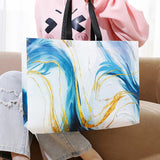 Stylish Non-Woven Tote Bags Durable Spunbond Fabric Reusable Shopping 25pcs