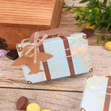 Suitcase Shaped Dessert Boxes 50PCS Kraft Paper