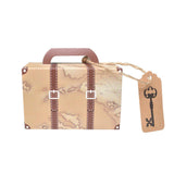 Suitcase Shaped Dessert Boxes 50PCS Kraft Paper