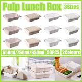 Sustainable and Sturdy Pulp Lunch Boxes for Every Meal