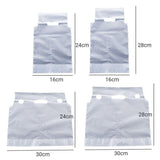 Durable plastic packaging bags for versatile use.