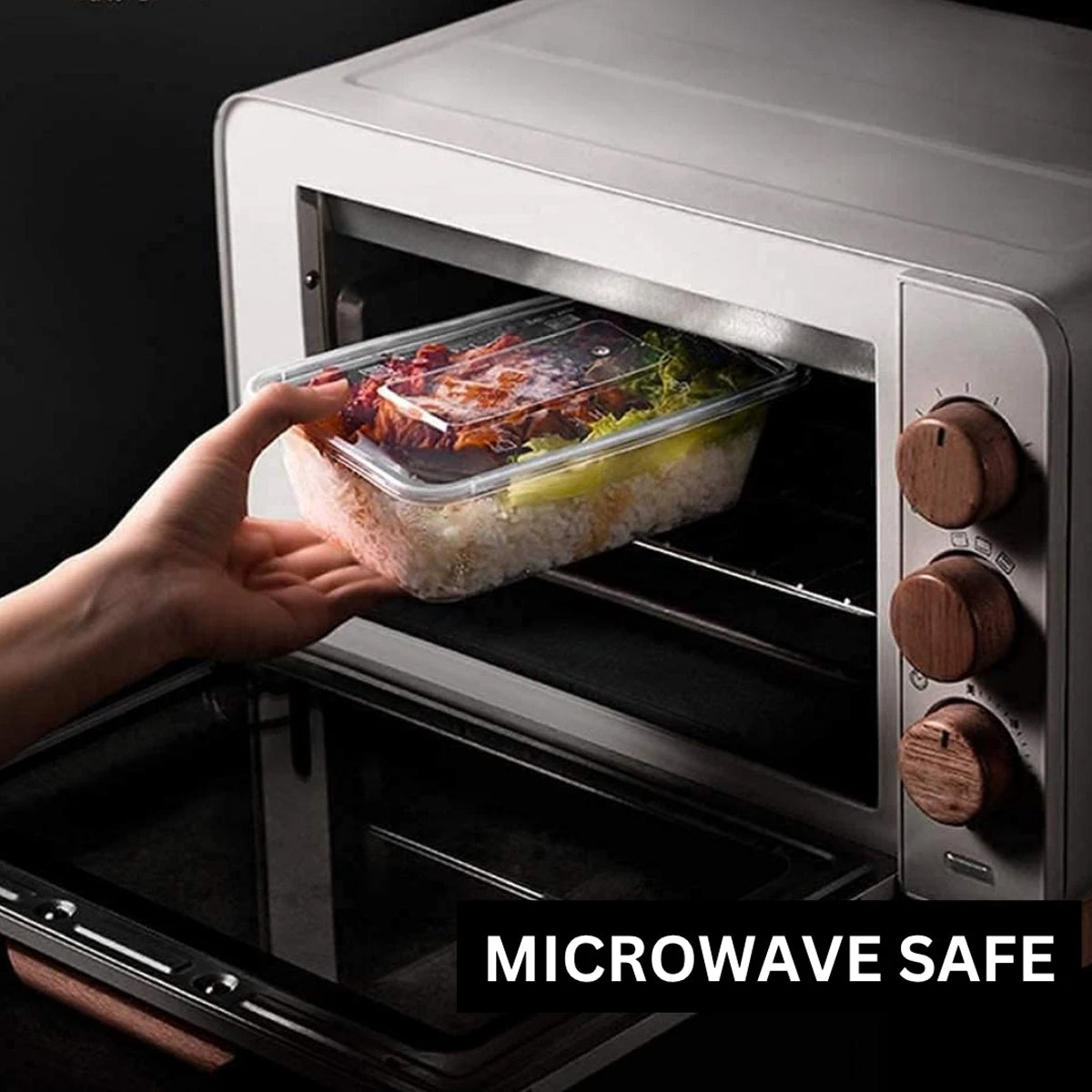 50PCS Disposable Takeout Containers Food Grade Leakproof