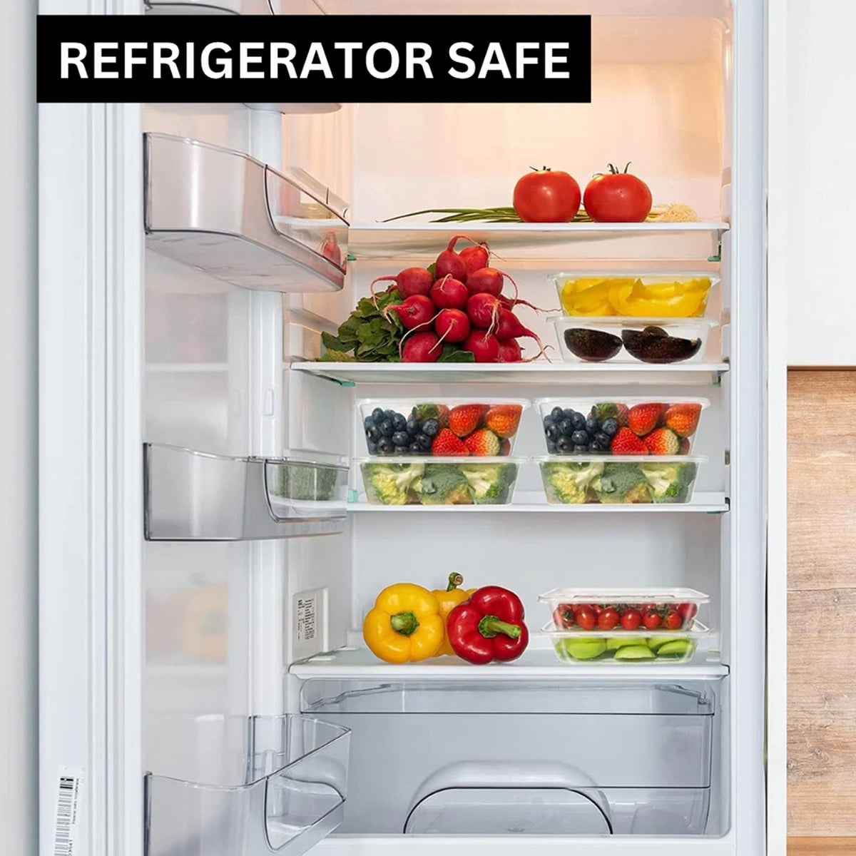 50PCS Disposable Takeout Containers Food Grade Leakproof