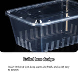 50PCS Disposable Takeout Containers Food Grade Leakproof