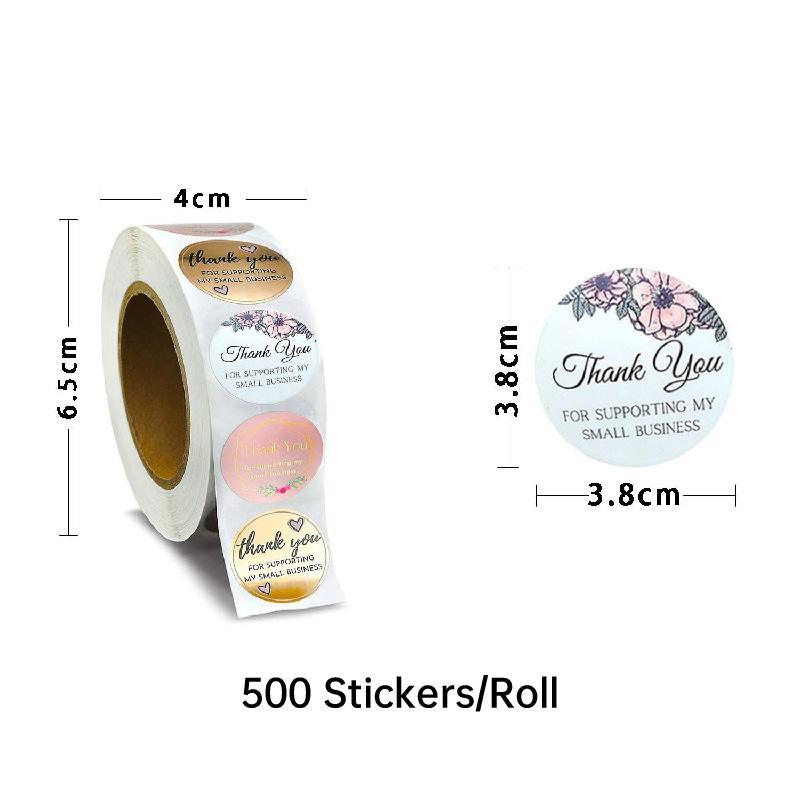 Thank You Stickers for Retail Business 10 rolls Paper Material