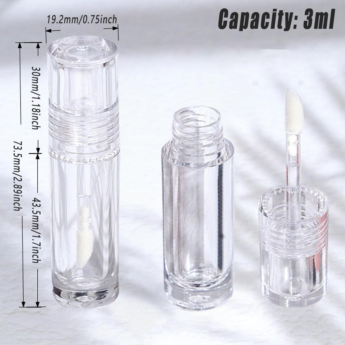 Transparent Lip Gloss Tubes 10pcs Durable Plastic for Cosmetic Packaging