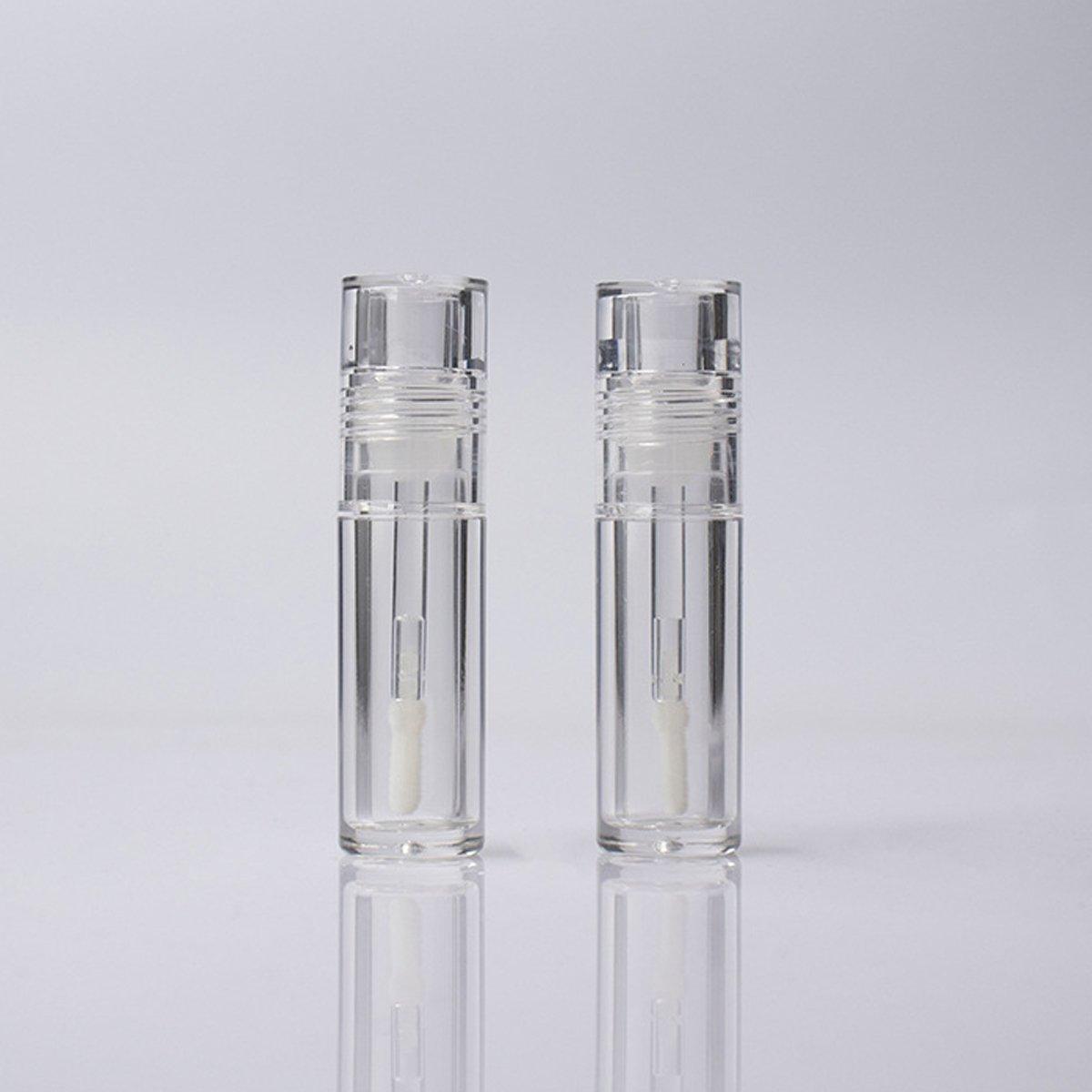 Transparent Lip Gloss Tubes 10pcs Durable Plastic for Cosmetic Packaging