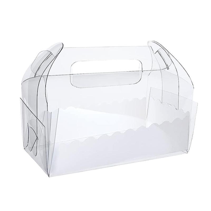 Elegant clear cake boxes for stylish cake presentation.