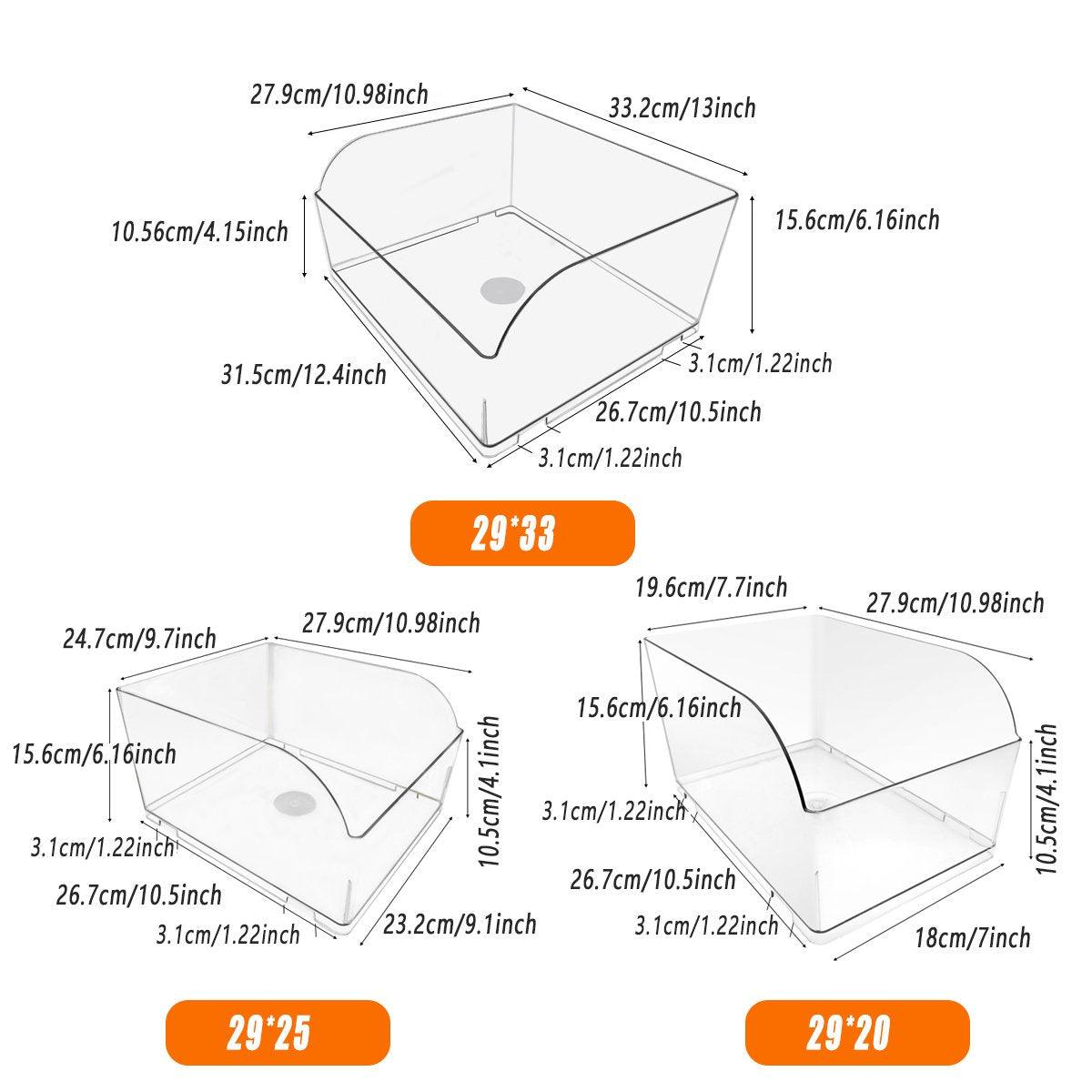 Transparent Plastic Storage Boxes 10pcs Durable Containers for Home and Retail Use