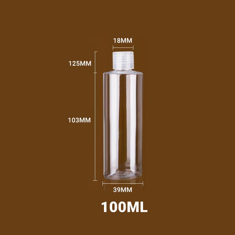 Travel Cosmetic Containers 10PCS 100ML PET Plastic Shampoo Lotion Dispenser - Discount Packaging Warehouse