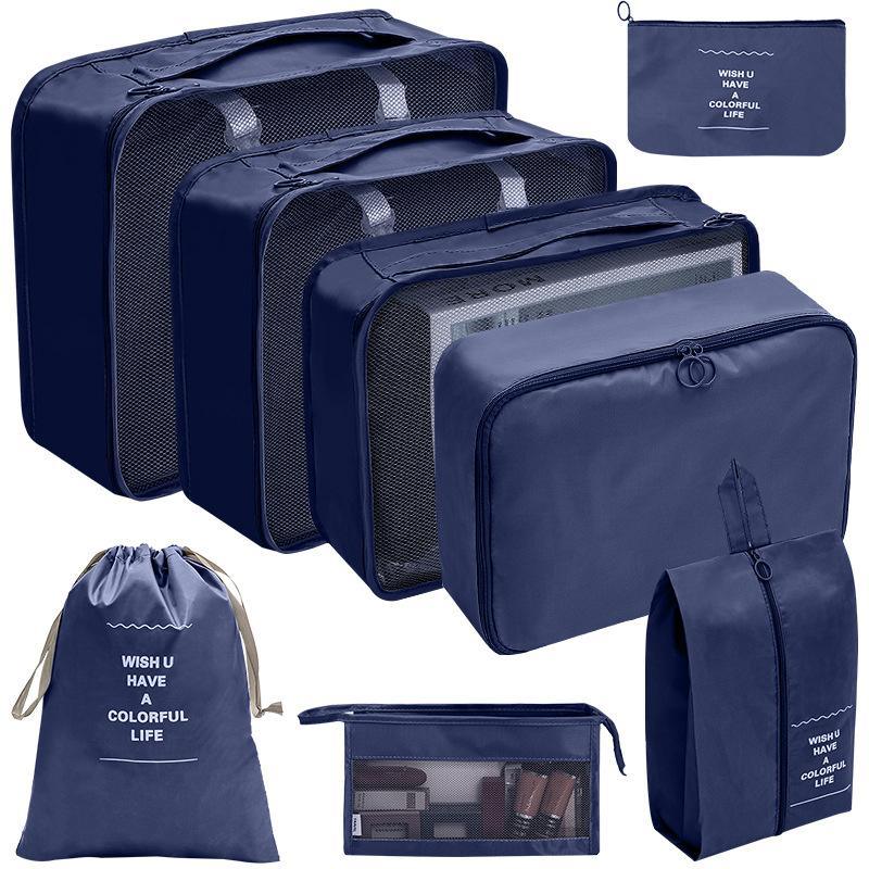 Organized compartments in a travel bag organiser