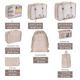 Organized compartments in a travel bag organiser