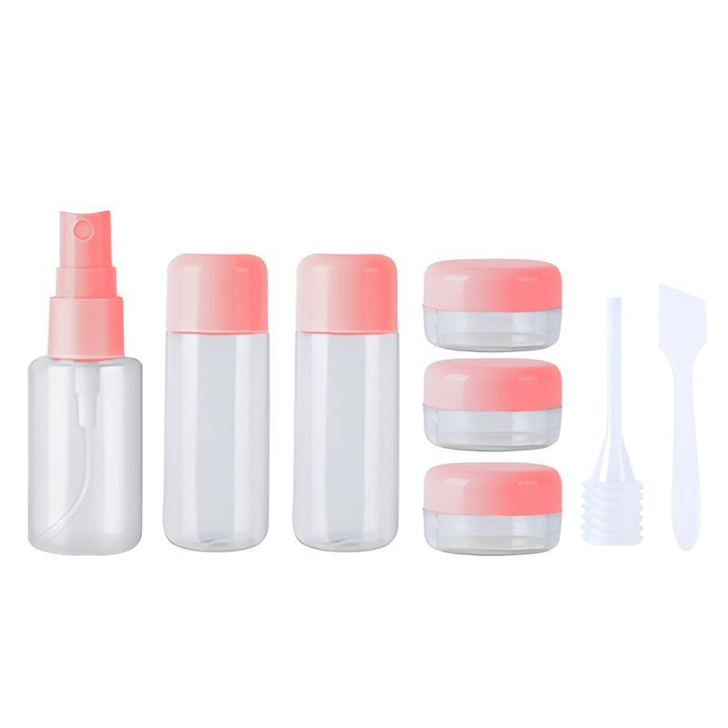 Travel Toiletry Refillable Bottle Kit 8PCS 3Colours - Discount Packaging Warehouse