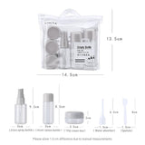 Travel Toiletry Refillable Bottle Kit 8PCS 3Colours - Discount Packaging Warehouse