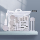 Travel Toiletry Refillable Bottle Kit 8PCS 3Colours - Discount Packaging Warehouse