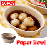 50PCS Paper Bowls Food-Grade Soup Noodle Snack Bowls