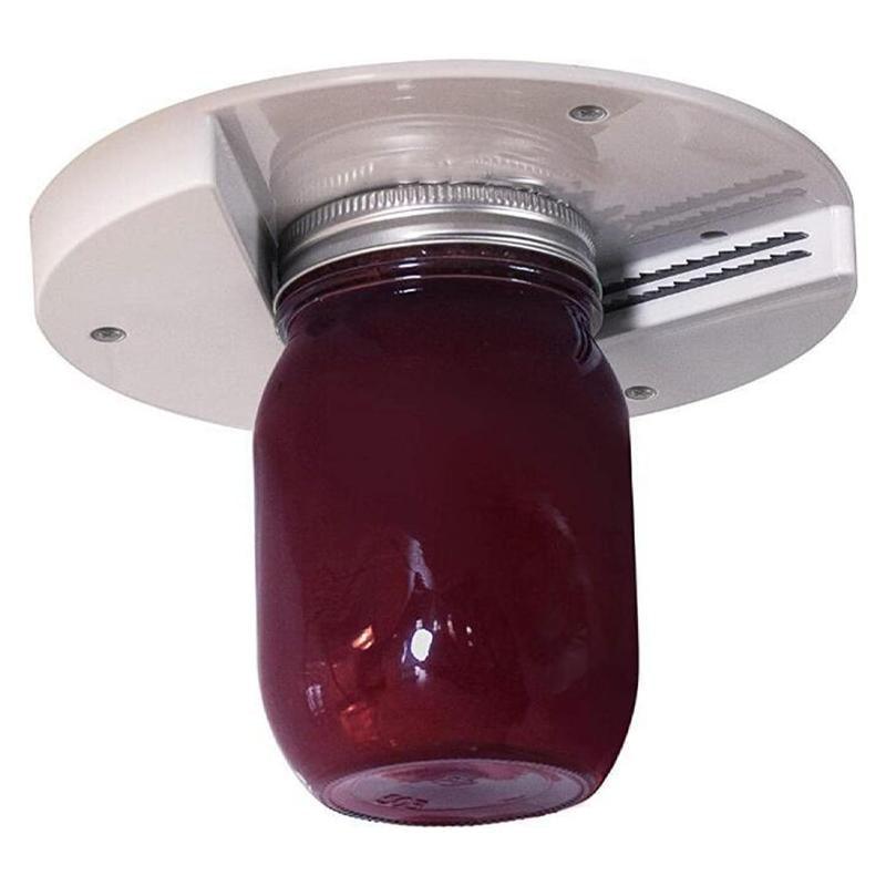 Under Cabinet Jar Opener 1 PC White Multipurpose Lid Gripper Bottle Opener - Discount Packaging Warehouse