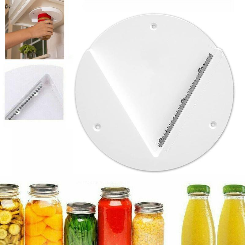 Under Cabinet Jar Opener 1 PC White Multipurpose Lid Gripper Bottle Opener - Discount Packaging Warehouse