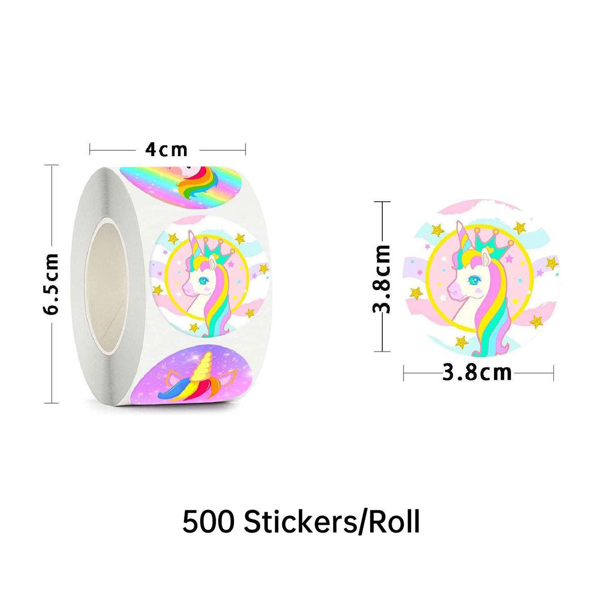 Unicorn Stickers for Crafts 10rolls Paper Material