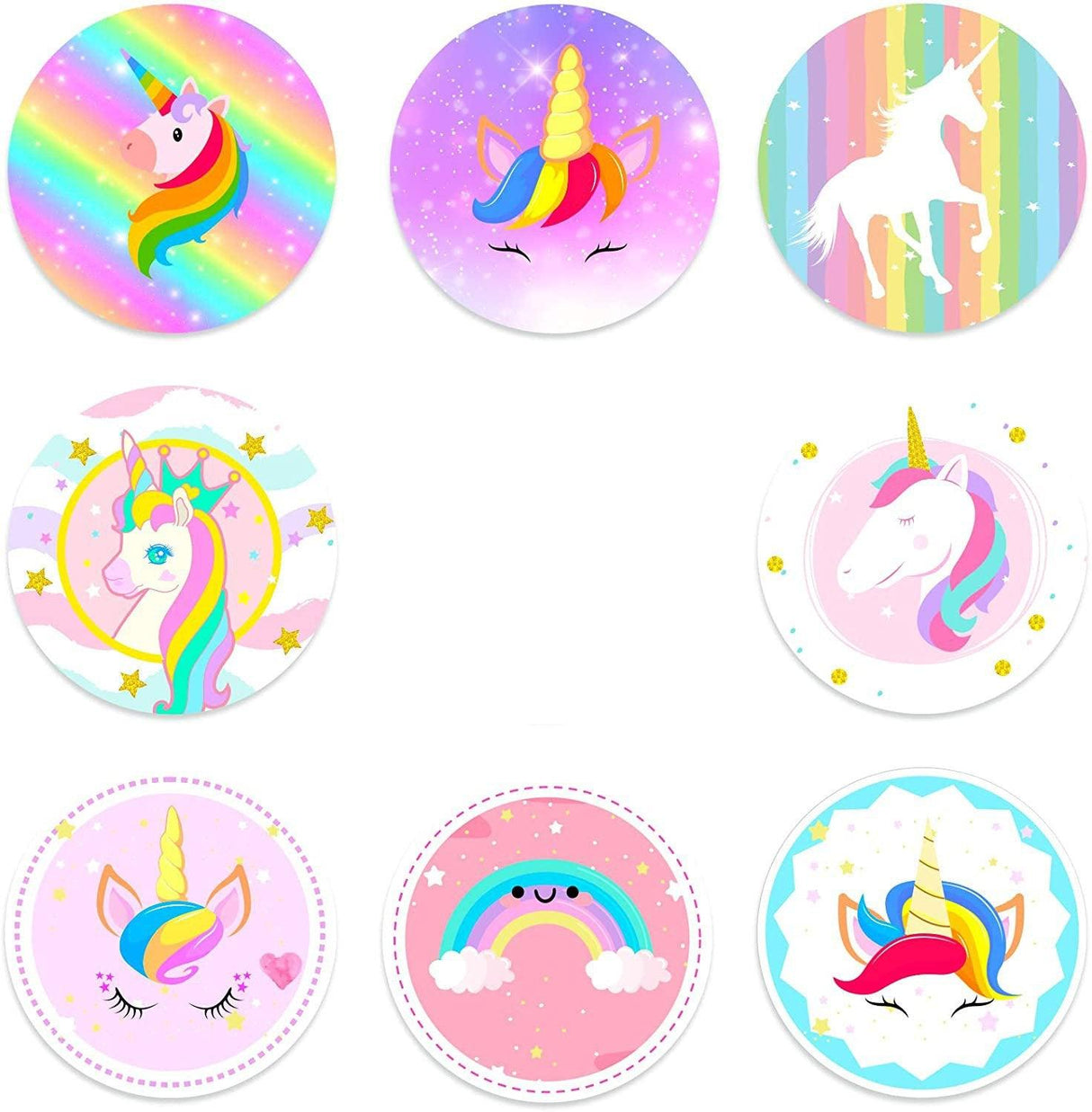 Unicorn Stickers for Crafts 10rolls Paper Material