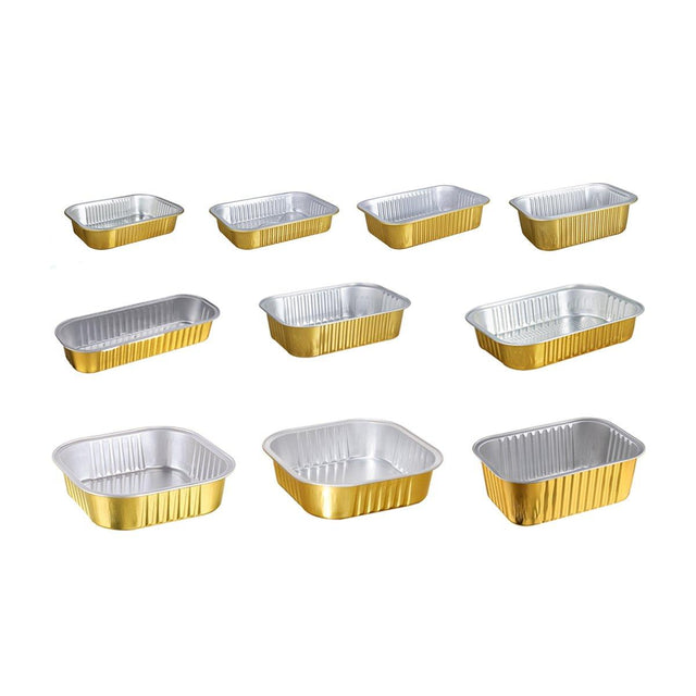 Upgrade Your Food Storage with Our Rectangle Aluminum Foil Box with Plastic Lid