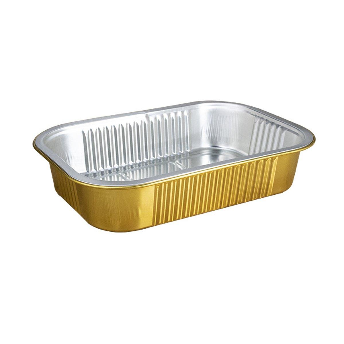 Upgrade Your Food Storage with Our Rectangle Aluminum Foil Box with Plastic Lid