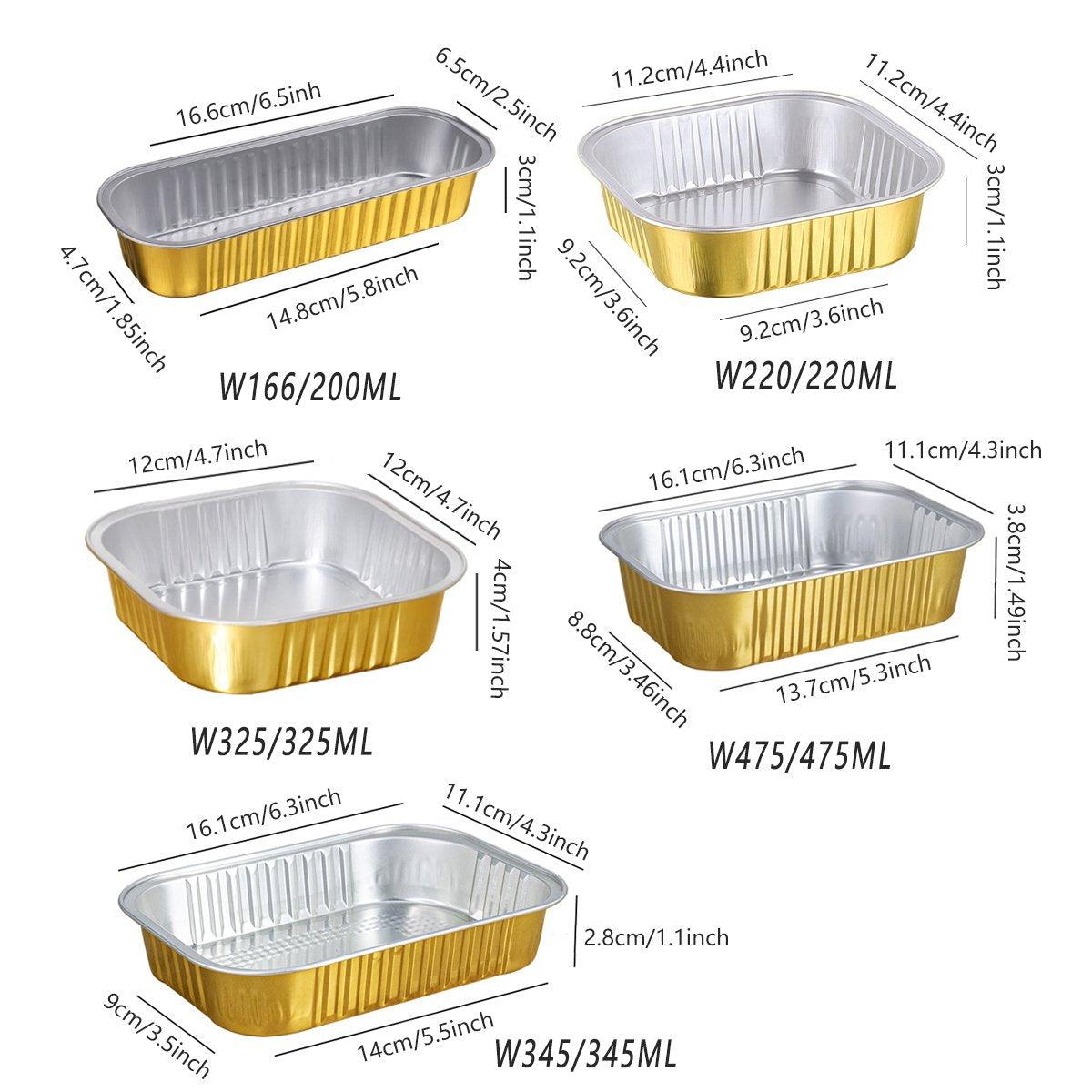 Upgrade Your Food Storage with Our Rectangle Aluminum Foil Box with Plastic Lid