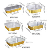 Upgrade Your Food Storage with Our Rectangle Aluminum Foil Box with Plastic Lid