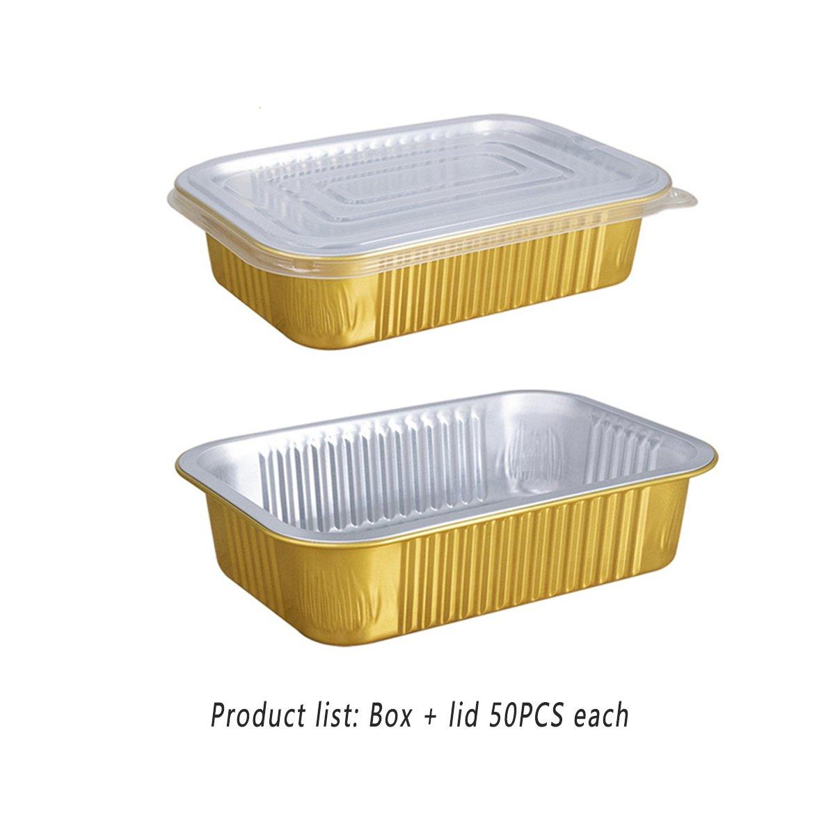 Upgrade Your Food Storage with Our Rectangle Aluminum Foil Box with Plastic Lid