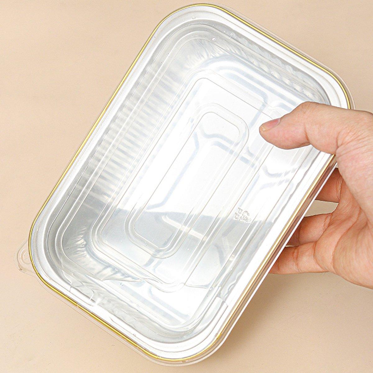 Upgrade Your Food Storage with Our Rectangle Aluminum Foil Box with Plastic Lid