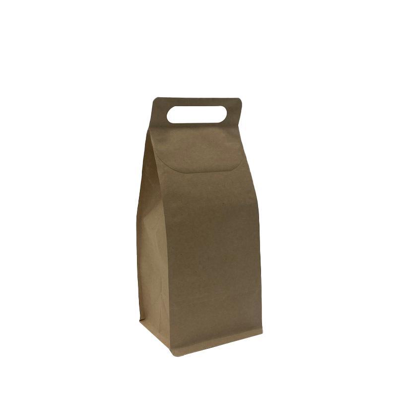 Durable takeaway packaging paper bags with reinforced handles