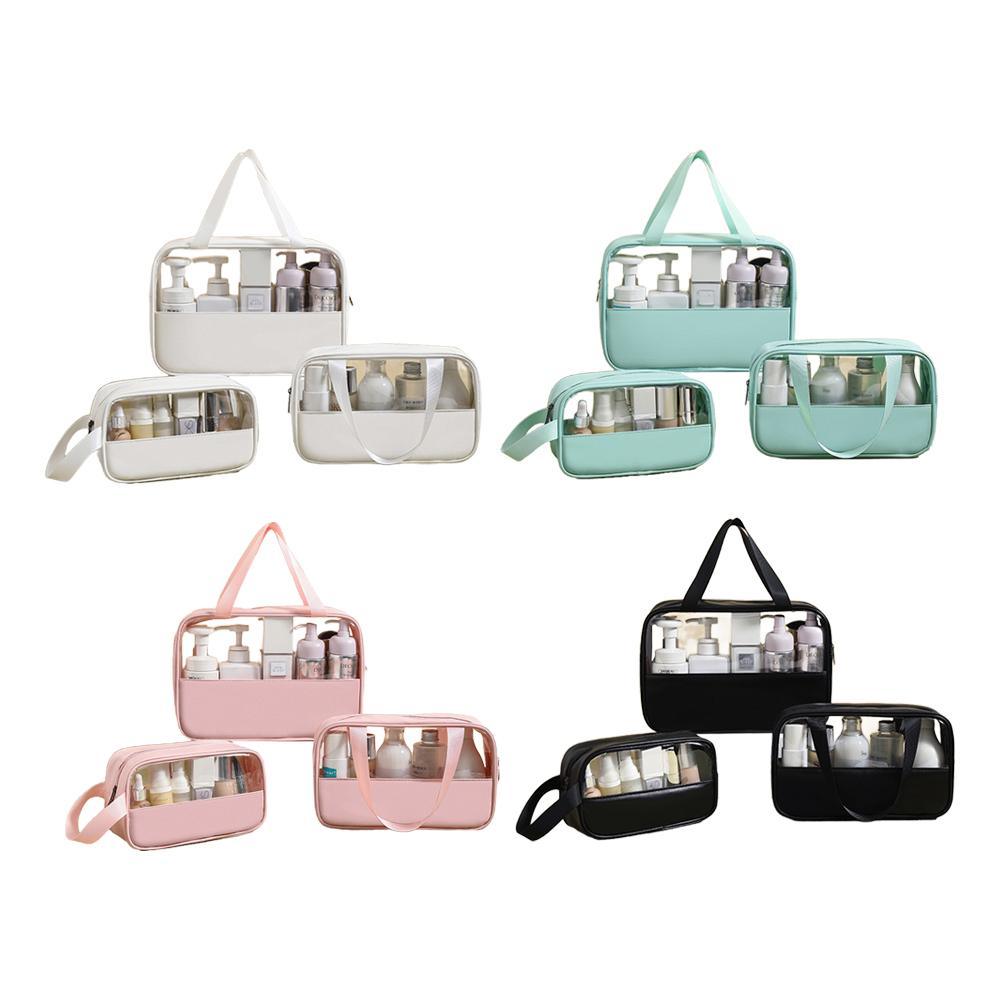 Versatile and Stylish Clear Makeup Bag Set for All Your Needs