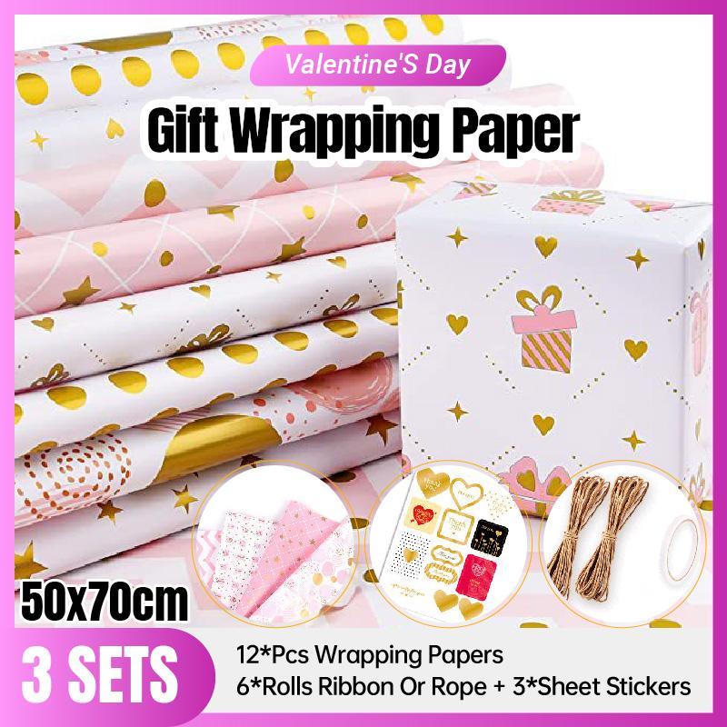 Versatile Wrapping Paper for Valentine's Day and Birthdays