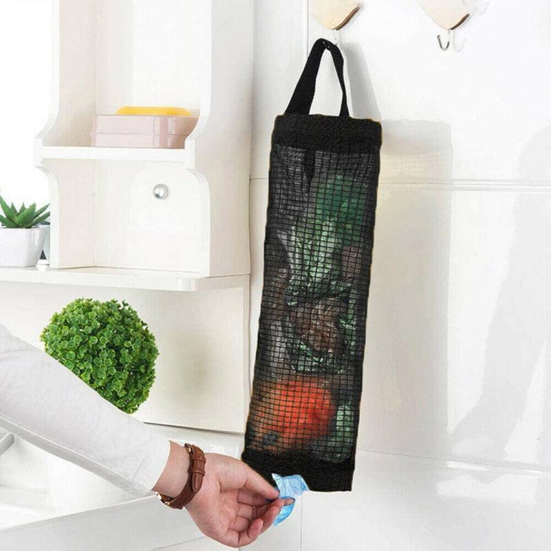 Wall-Mounted Garbage Bag Dispenser 1PC 2Colours Polyester Fiber Home Hanging Holder - Discount Packaging Warehouse