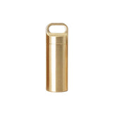 Waterproof Pill Box 1PC 3Sizes Brass Medicine Capsule Storage Holder - Discount Packaging Warehouse