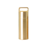 Waterproof Pill Box 1PC 3Sizes Brass Medicine Capsule Storage Holder - Discount Packaging Warehouse