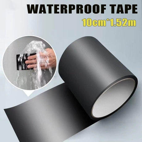 High-quality waterproof tape applied to a leaking pipe