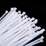 White Zip Ties 20/50/100PCS Nylon UV Stabilized for Organizing and Securing