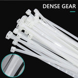 White Zip Ties 20/50/100PCS Nylon UV Stabilized for Organizing and Securing