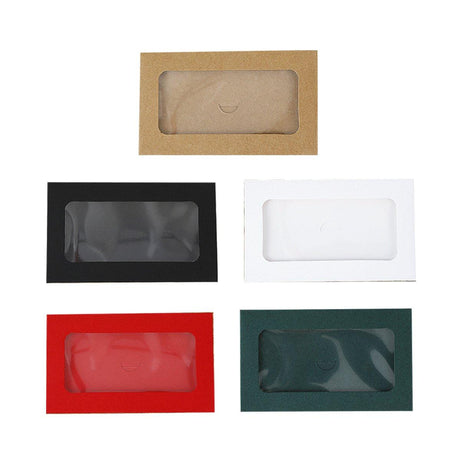 Window Envelopes 100PCS 250g Card with PET Film for Gifts and Invitations