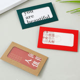 Window Envelopes 100PCS 250g Card with PET Film for Gifts and Invitations