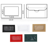 Window Envelopes 100PCS 250g Card with PET Film for Gifts and Invitations