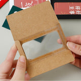 Window Envelopes 100PCS 250g Card with PET Film for Gifts and Invitations