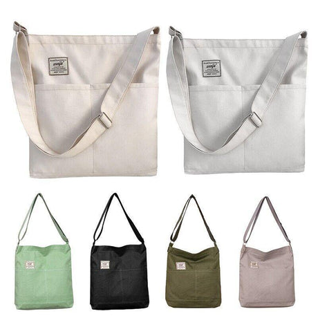 Stylish and durable canvas tote with zipper for everyday use