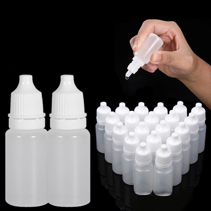 Clear Plastic Empty Dropper Bottles 50PCS 5ml PE - Discount Packaging Warehouse