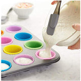 Silicone Muffin Cases 20PCS D6.5*3cm 5Colours - Discount Packaging Warehouse