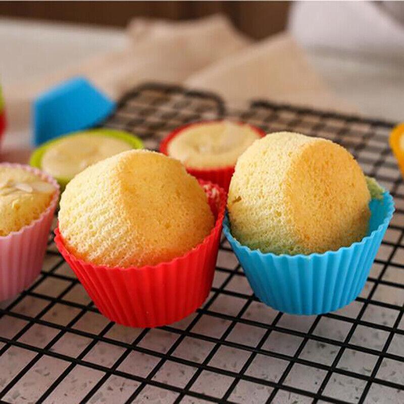 Silicone Muffin Cases 20PCS D6.5*3cm 5Colours - Discount Packaging Warehouse