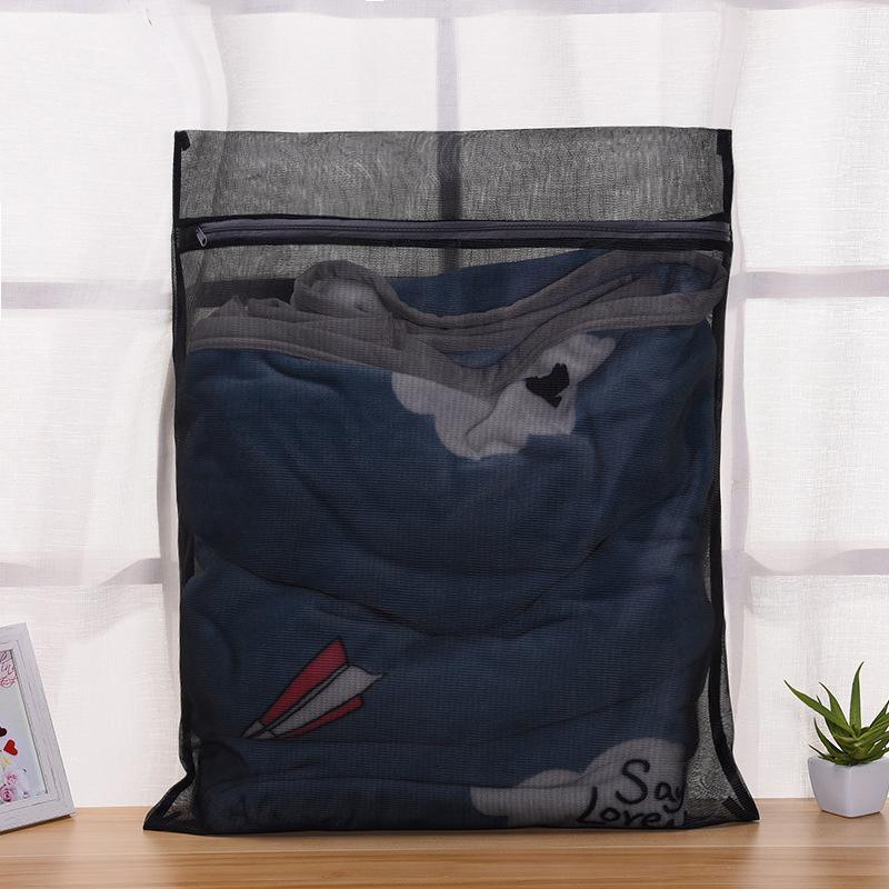 Washing Bags 4PCS Polyester Black/White - Discount Packaging Warehouse