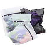 Washing Bags 4PCS Polyester Black/White - Discount Packaging Warehouse